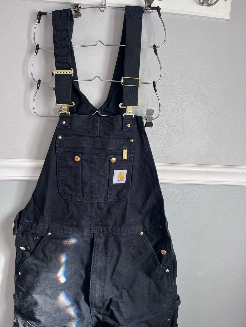 Carhartt Mens Black Duck Bib Overalls